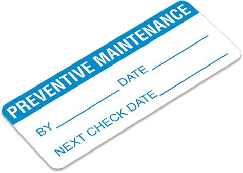 Smartsign Pack Of 350 Preventive Maintenance Labels In Dispenser Box