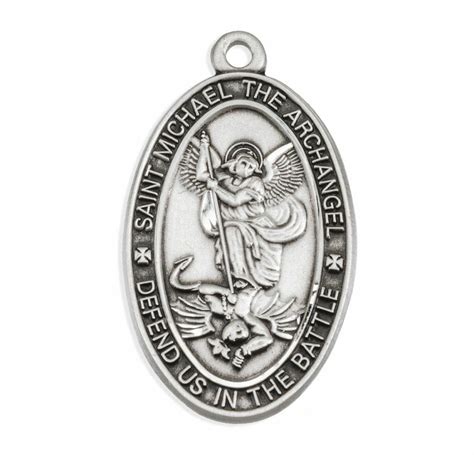 Saint Michael Oval Sterling Silver Medal Buy Religious Catholic Store
