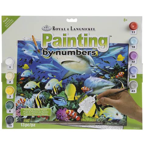 Reef Sharks Paint By Number Kit Hobby Lobby 407742