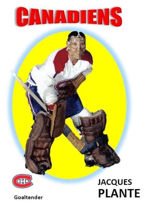 Items Similar To Montreal Canadiens Jacques Plante Custom Hockey Card