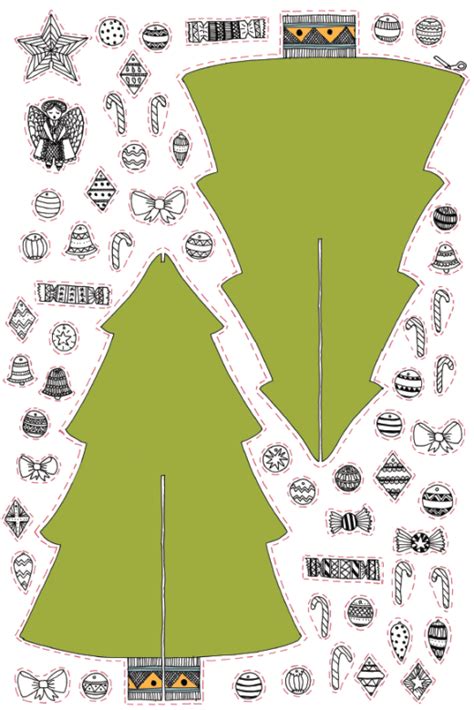 Decorate Your Very Own Paper Christmas Tree Free Card Making