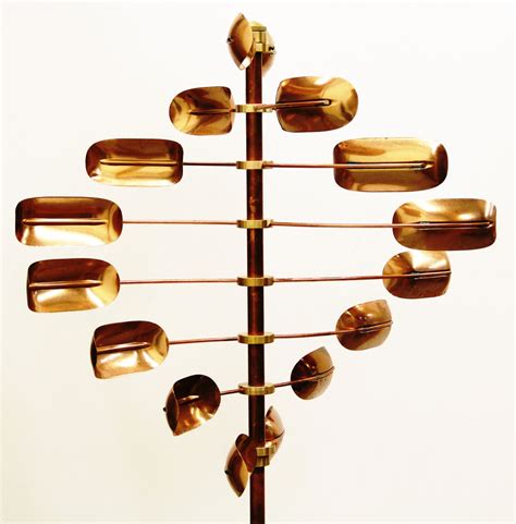 Stanwood Wind Sculpture Kinetic Copper Spinner Lucky 8 Etsy