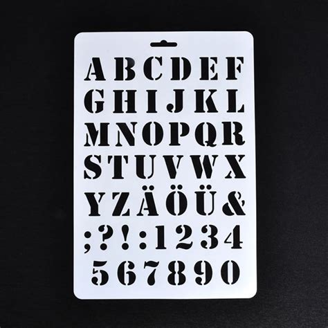 You need more than one alphabet, because many passwords require both an upper case and lower case letter, and some also require a special symbol such as ! Hot sale Lettering Stencils, Letter and Number Stencil ...