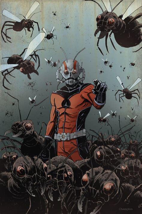 Comic Book Artwork • Ant Man By Tyler Champion Marvel Comics Art Marvel Superheroes Ant Man