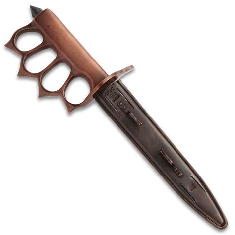 1918 Us Trench Knife With Sheath High