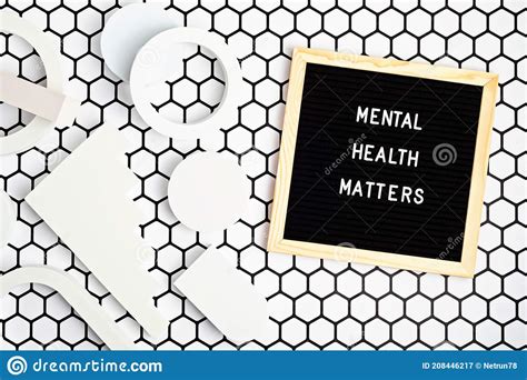 Mental Health Matters Motivational Quote On The Letter Board