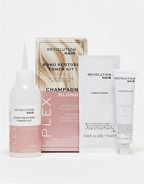 Revolution Haircare Plex Bond Restore Toner Kit Champagne Asos