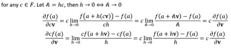 real analysis - Given two normed vector spaces, prove the derivative