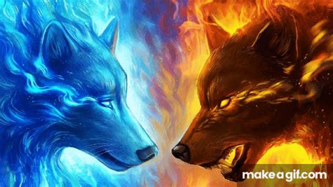 A Fire Ice And Spirit Wolf  On Make A 