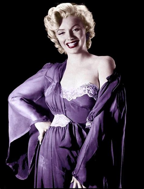 Marilyn Monroe Beautiful In Purple Print Stickers By Posterbobs