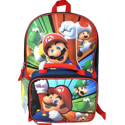 Super Mario 16 Inch Backpack And Lunch Bag Set 1 Fred Meyer