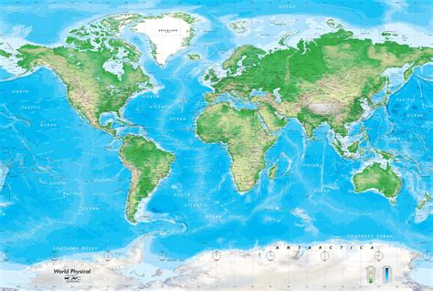 World Physical Wall Map Poster Size And Laminated National Hot Sex Picture