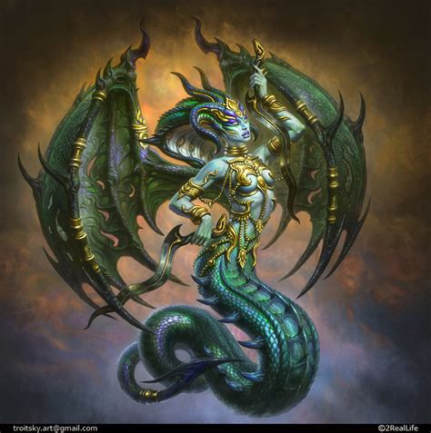 Naga Ivan Troitsky Monster Concept Art Naga Concept Art