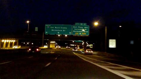 Van Wyck Expressway Interstate 678 Exits A To 1 Northbound Night