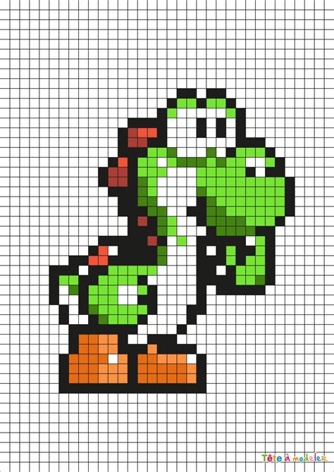 Pixel Art Facile Yoshi Pixel Art Grid Gallery The Best Porn Website