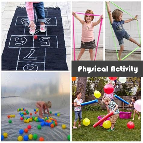 Physical Activities For Kids Physical Activities For Kids Infographic