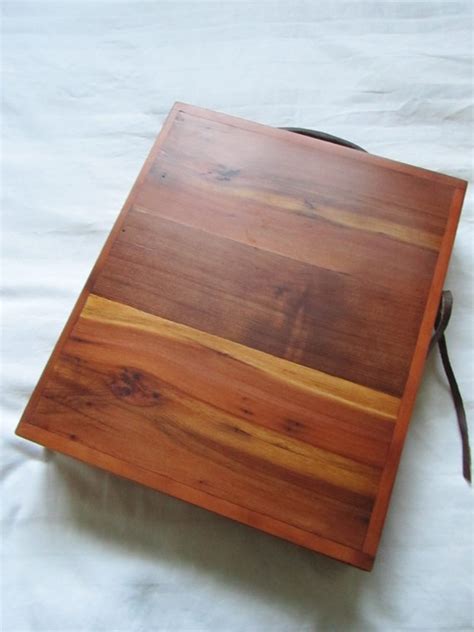 Wood Portfolio Attaché Case Redwood By Tarmstongart On Etsy 22500