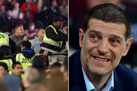 Slaven Bilic Labels Fans Violence Unacceptable After West Ham And Chelsea Yobs Clash At The