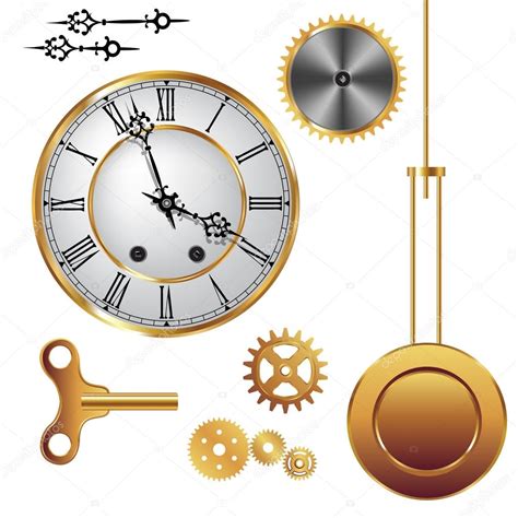 Clock Parts — Stock Vector © Route55 60710691