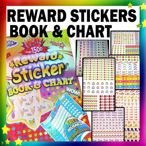 Reward Stickers Kids Good Behaviour Sticker Sheet Book Pad Stars Fun