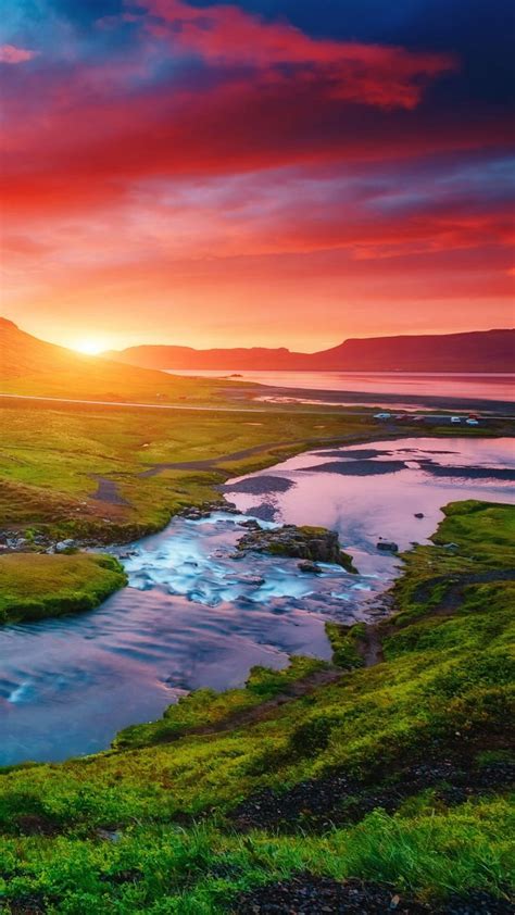 1920x1080px 1080p Free Download River Beauty Horizon Landscape Natural Nature Sunset