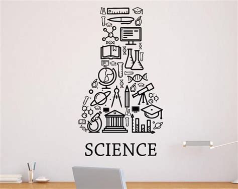 Science Wall Decal Vinyl Sticker School Education Home Office Art