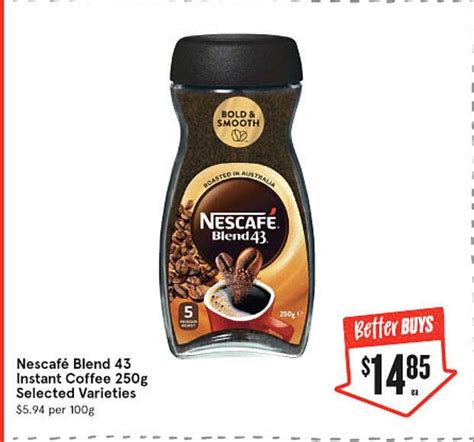 Nescaf Blend Instant Coffee Selected Varieties Offer At Iga
