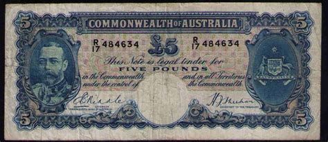 We did not find results for: Australia R44 (1933) 5 Pounds - Riddle/SHEEHAN KGV. ? FACE ...