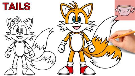 How To Draw Tails Sonic The Hedgehog Step By Step Drawing Tutorial
