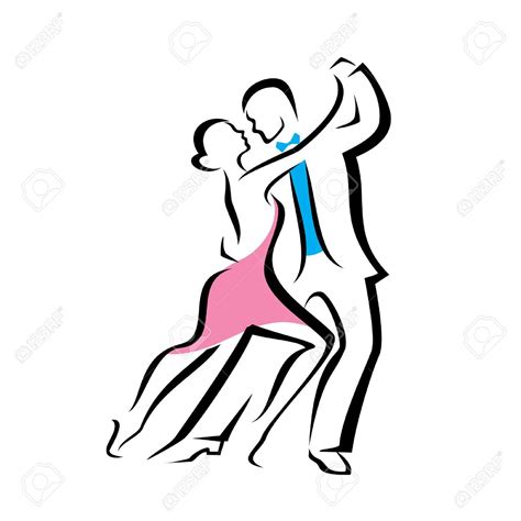 Dancing Couple Outlined Vector Sketch Stock Vector 32980998 Couple