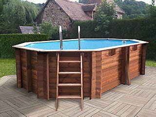 ¿cómo elegir el liner de la piscina? Piscina desmontable ovalada GRE 436x336x119 cm liso marrón ...
