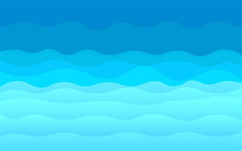 Blue Abstract Ocean Waves Vector Background 2235975 Vector Art At Vecteezy