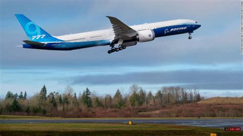 Boeings Record Breaking 777 9x Takes To The Skies Cnn Video