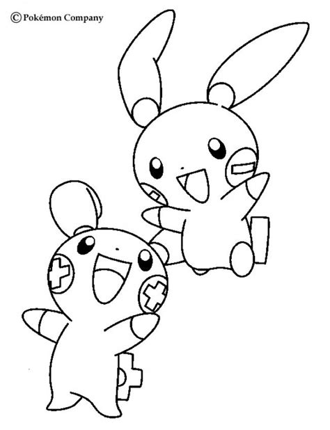 Star wars jedi temple challenge. ELECTRIC POKEMON Coloring Pages - Plusle And Minun - AZ ...