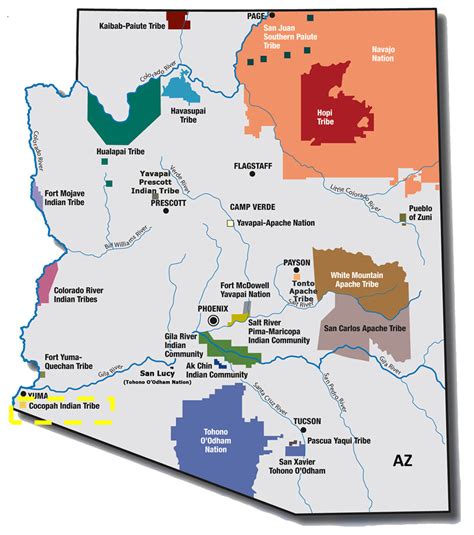 Arizona Map Indian Reservations