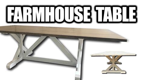 How To Build A Farmhouse Table Youtube