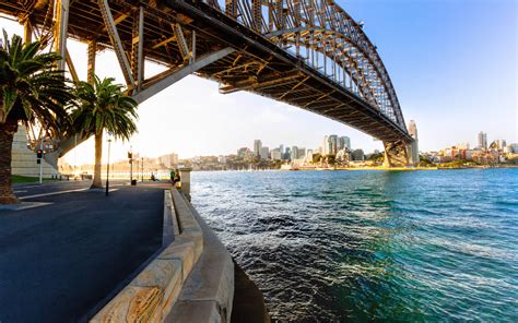Download Wallpapers Sydney Harbour Bridge Sydney Port Jackson