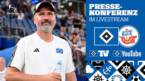 Re Live Matchday Pressekonferenz Hsv Vs Hansa Rostock Hsvtv