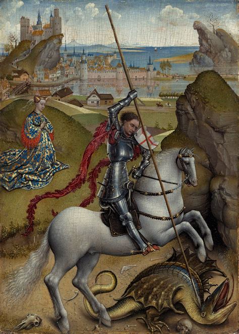 Saint George And The Dragon By Rogier Van Der Weyden 14321435