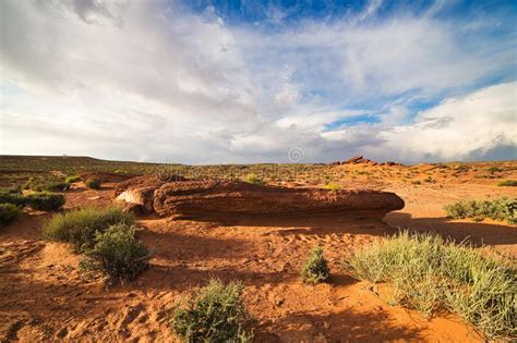 American Southwest Desert Landscape Red Sandstone Stock