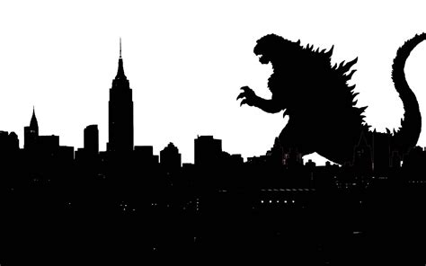 Godzilla Silhouette Vector Free Clipart Best