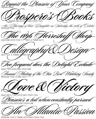 Elegant Script Fonts From Myfonts