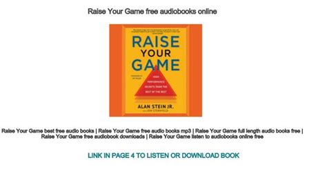 Raise Your Game Free Audiobooks Online