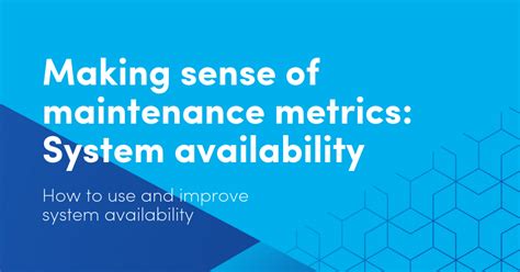 In telecommunications and reliability theory, the term availability has the. How to Calculate and Improve System Availability | Fiix