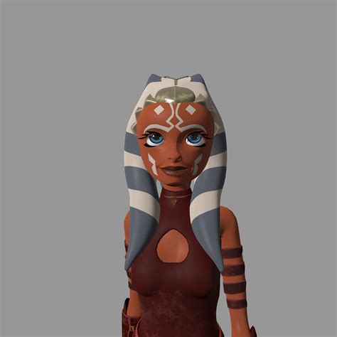 Ahsoka Female Character From Star Wars Free 3d Model Rigged Cgtrader