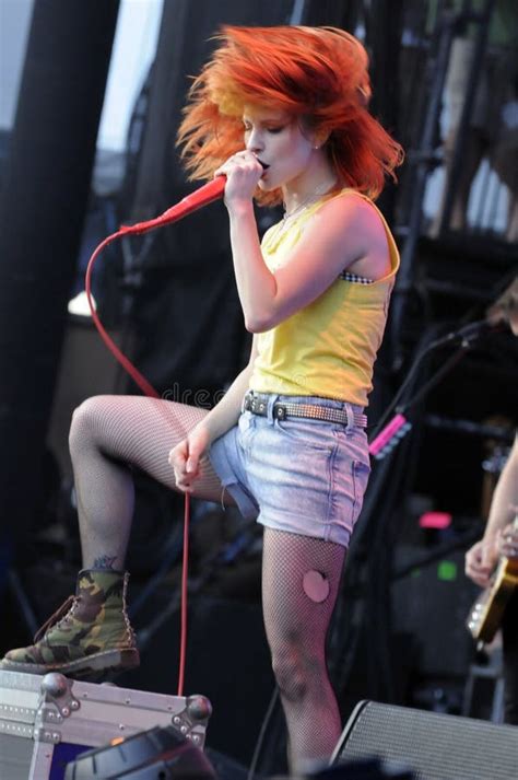 Hayley Williams From Paramore Performing Live Editorial Photography