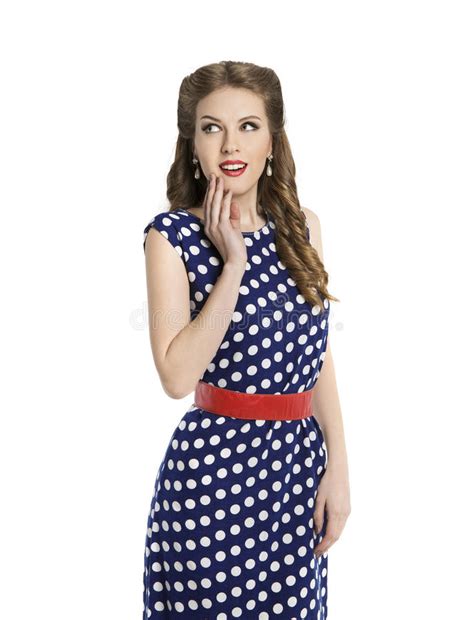 Woman In Polka Dot Dress Retro Girl Pin Up Hair Style Free Download Nude Photo Gallery
