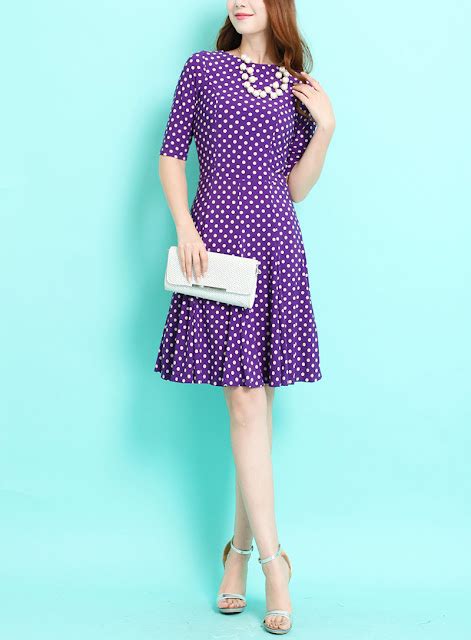 Duchess Fashion Malaysia Online Clothes Shopping Half Sleeve Purple