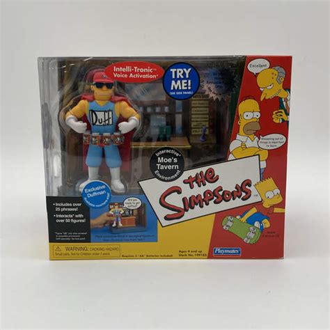 Buy The Nib Playmates The Simpsons Moes Tavern Interactive Environment Duffman Toy Goodwillfinds