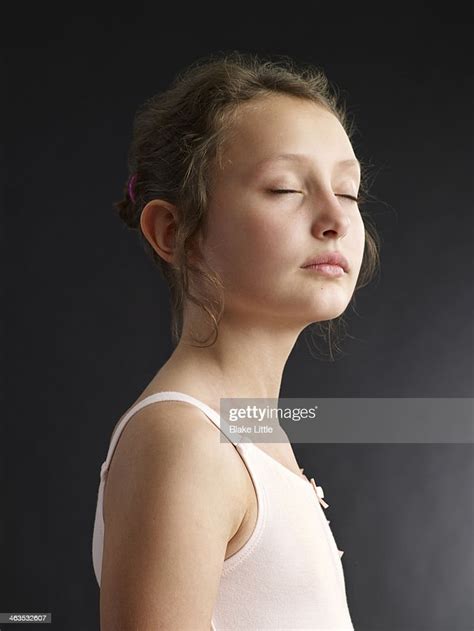 Young Girl Profile Eyes Closed Photo Getty Images